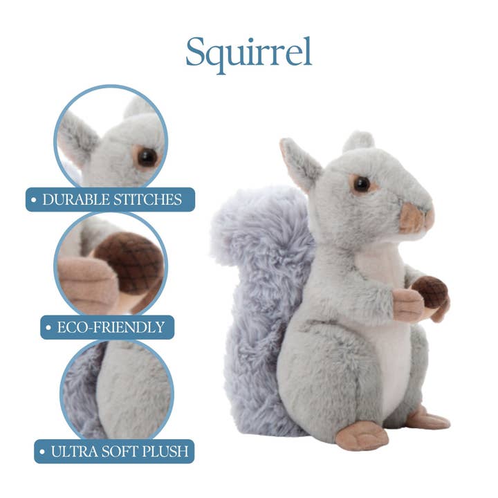 The Petting Zoo - Wholesale Stuffed/Plush Toy - Kids & Baby - 12" (26cm) Wild Onez Squirrel Stuffed Animal4