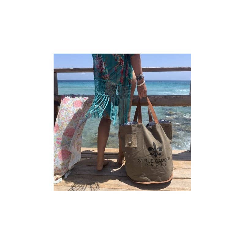 Casa Natura Design SL - Wholesale Beach Bag - Classic Tote Canvas Bag Daily or Beach - RETRO RR12