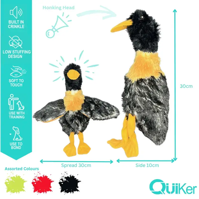 Quiker Pet Products – Engroshandel Tøjdyr - Hund – Quiker 6-pak ufyldte knitre-ægte hundelegetøj3