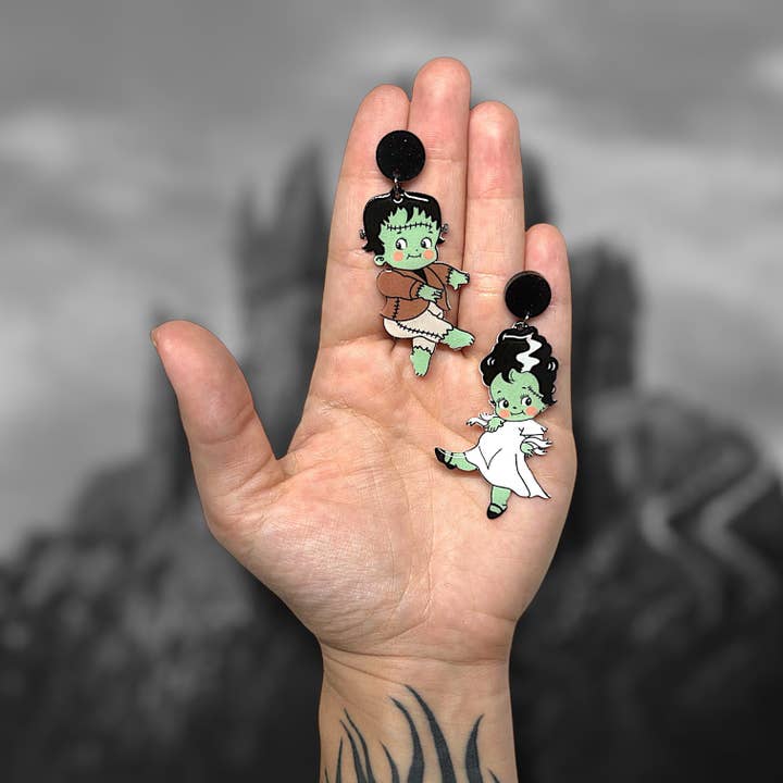 Metalbox - Wholesale Dangle Earrings - Frank and Bride Kewpies1