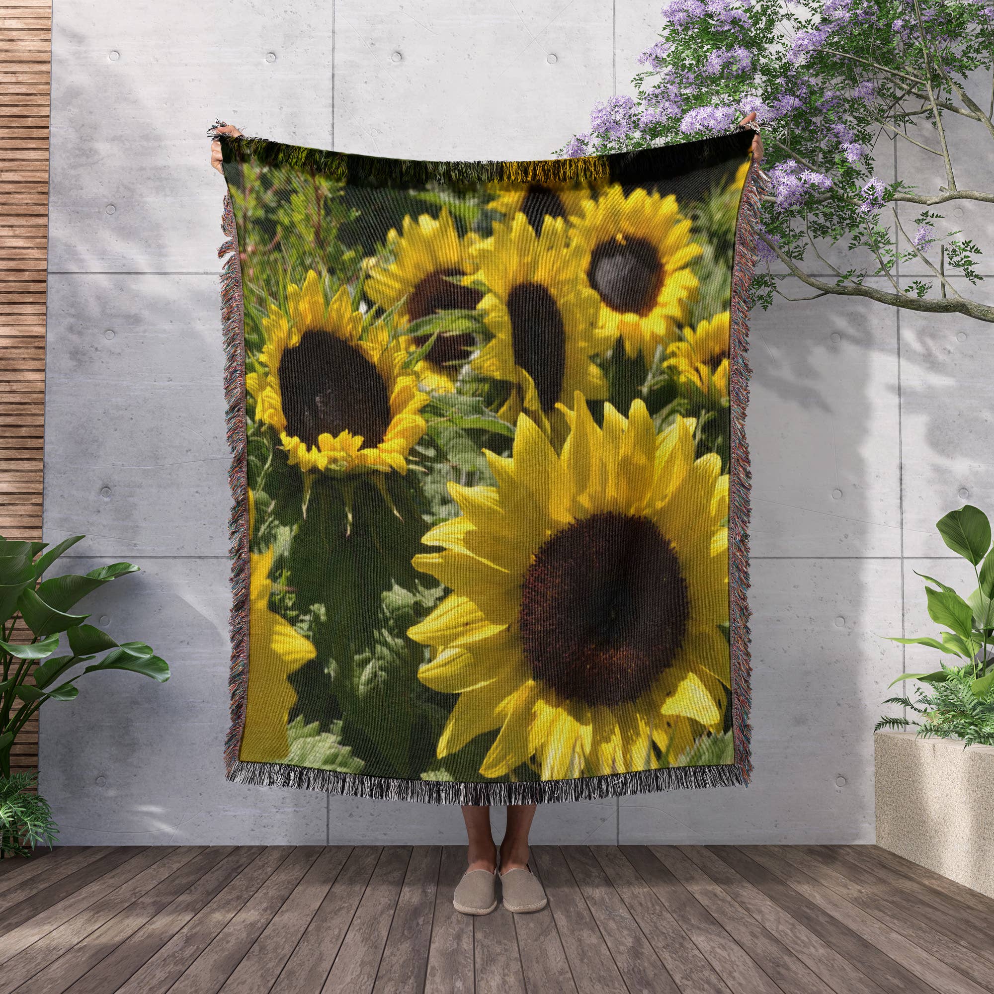 3dRose - Vente Plaids - 3dRose, Champ de Tournesols, Couverture2