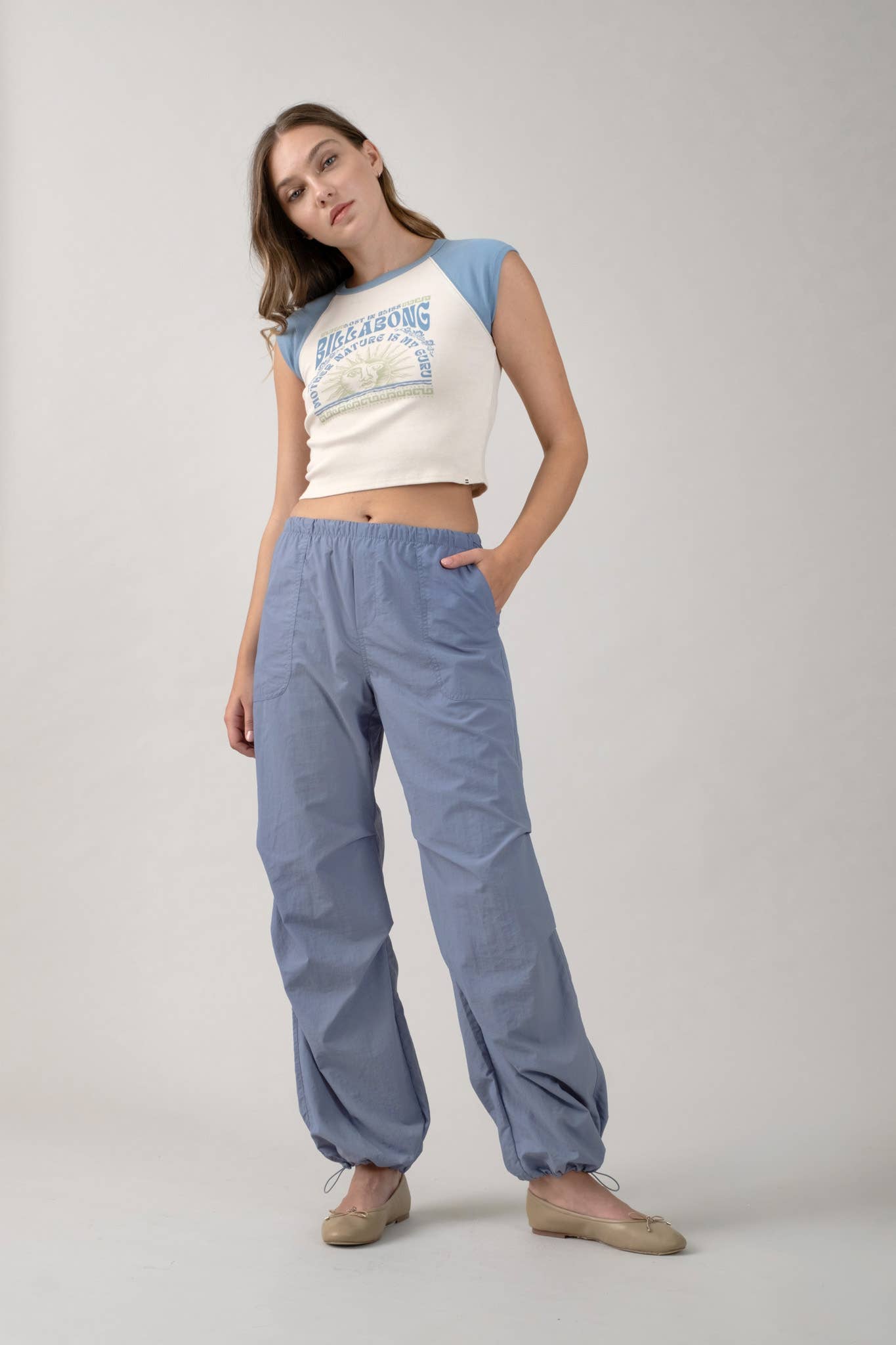 The Workshop Studio - Wholesale Pants - Women's - DRAWSTRING PARACHUTE PANTS6