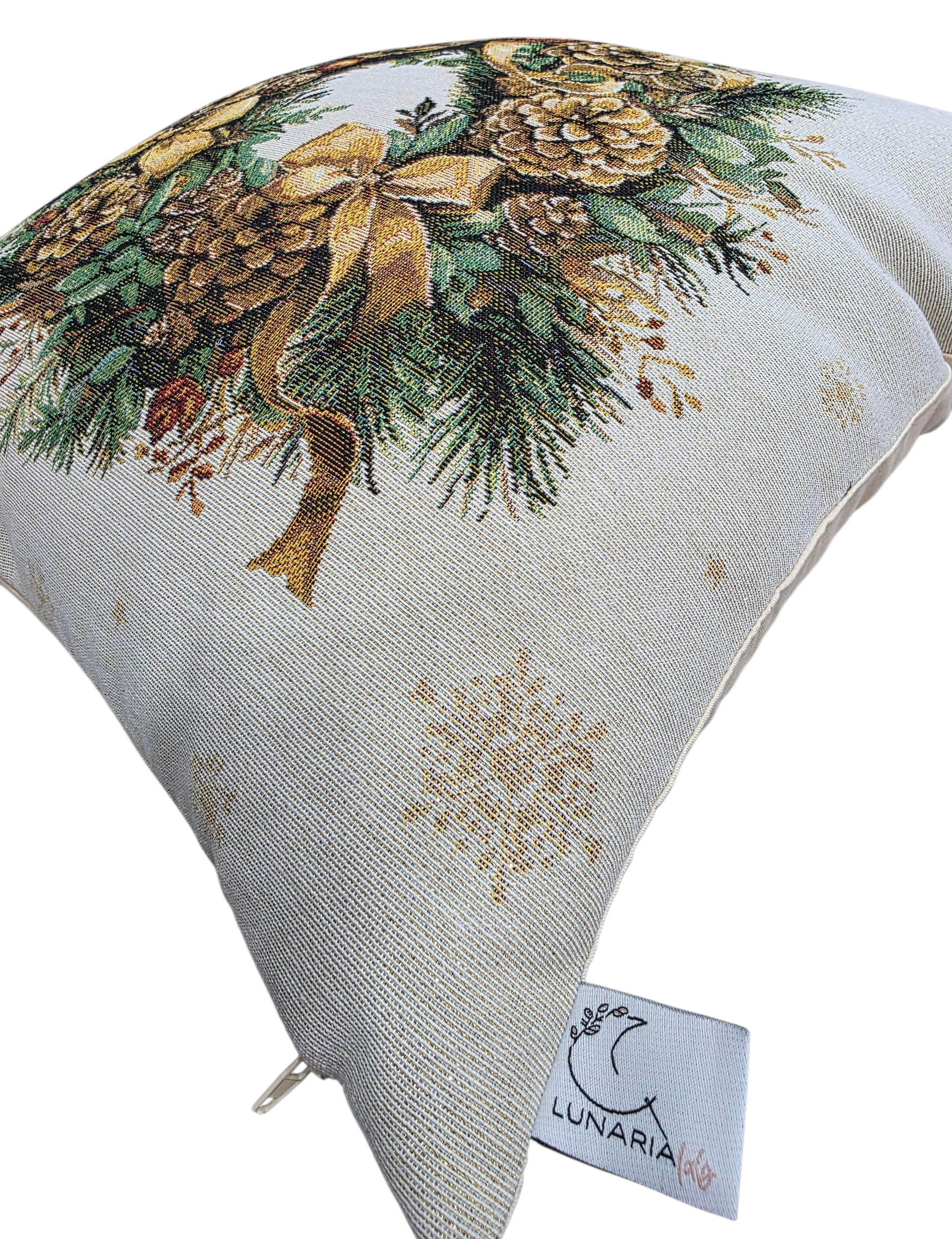 Lunaria Lab - Wholesale Throw/Decorative Pillow - Lantern Gobelin Lurex Cushion Cover 3 variants4
