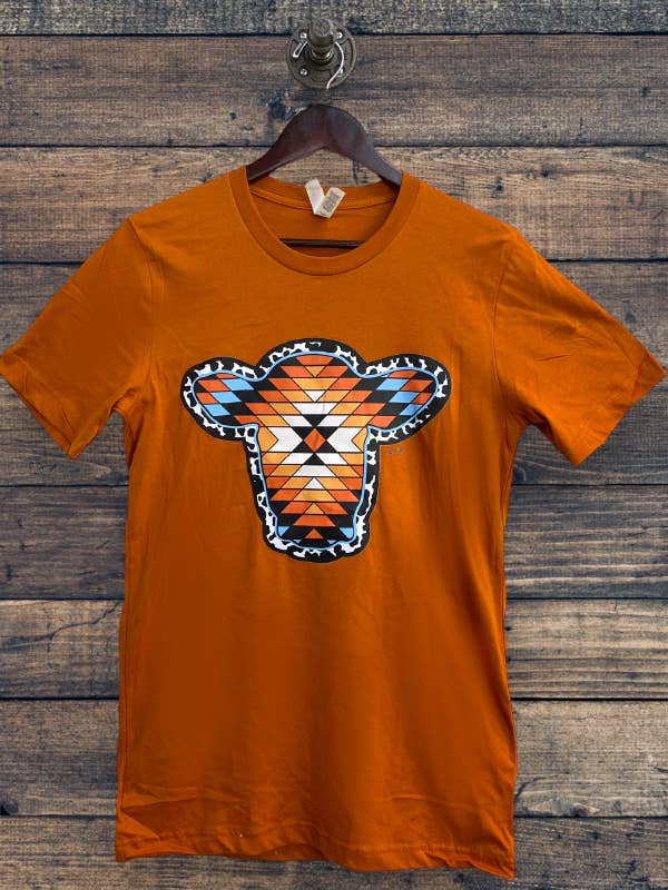 BC DTF AZTEC COW Grafik-T-Shirt für den Großhandel von L&B Life