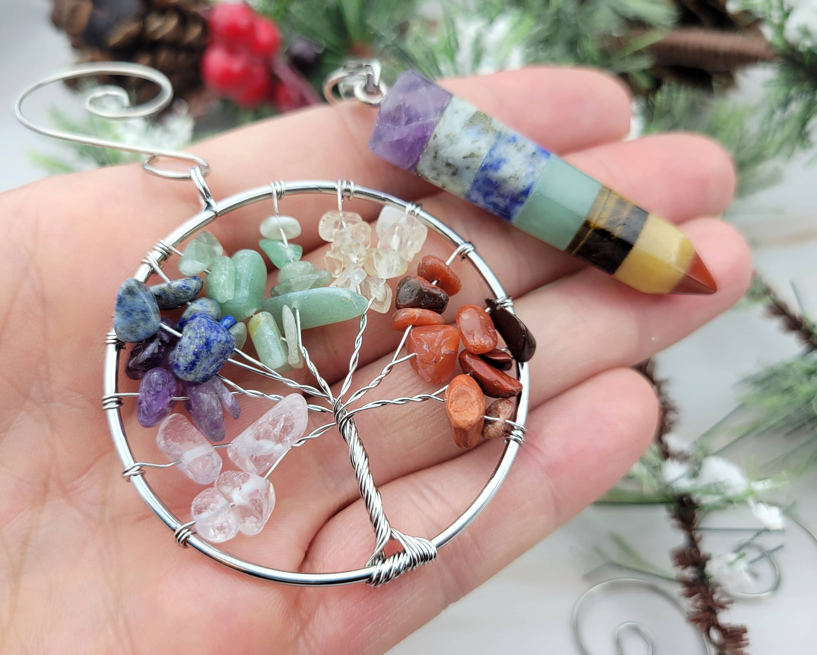 WonderLight Jewelry – Conjunto de ornamentos por atacado – Conjunto de Ornamento Chakra Yoga - Chakra/ Balance13