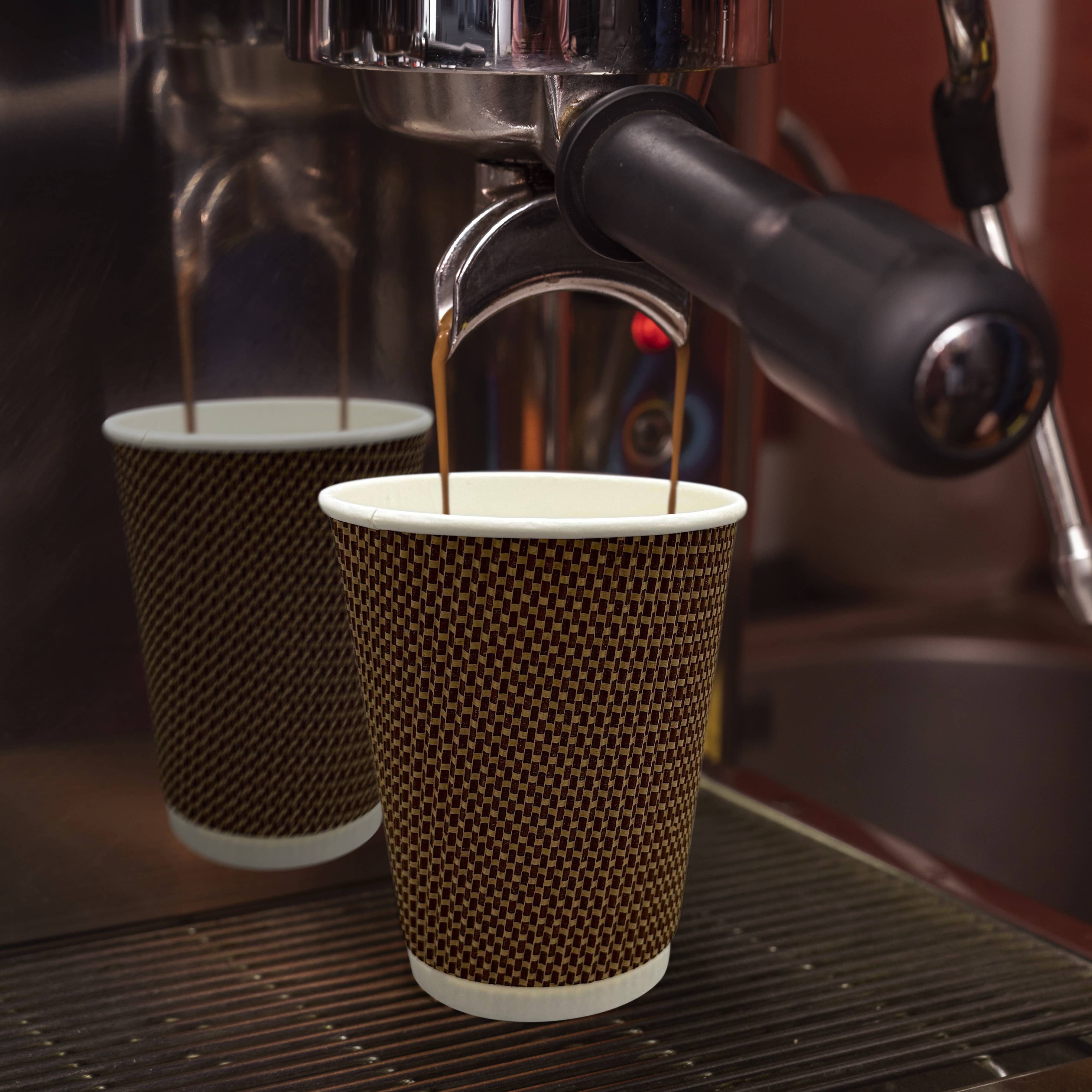 Three Leaf Products – wholesale Engångskopp – Trebladiga 12 oz. pappersmuggar för varma drycker, (Premium) 500 st.2