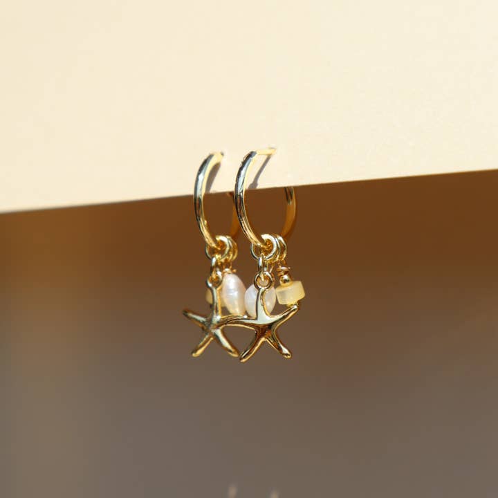Stella Marie - Wholesale Dangle Earrings - Starfish Charm Earrings6