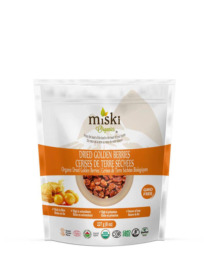 Organic Dried Golden Berries for wholesale by Miski Organics