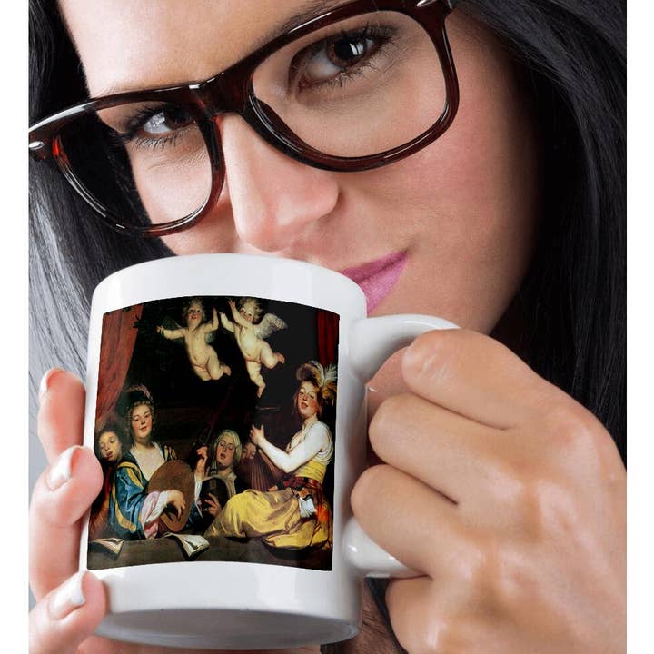 3dRose - Wholesale Coffee Mug - 3dRose, The Concert, 1624 by Gerrit Van Honthorst, Woman with Instruments, Mug9