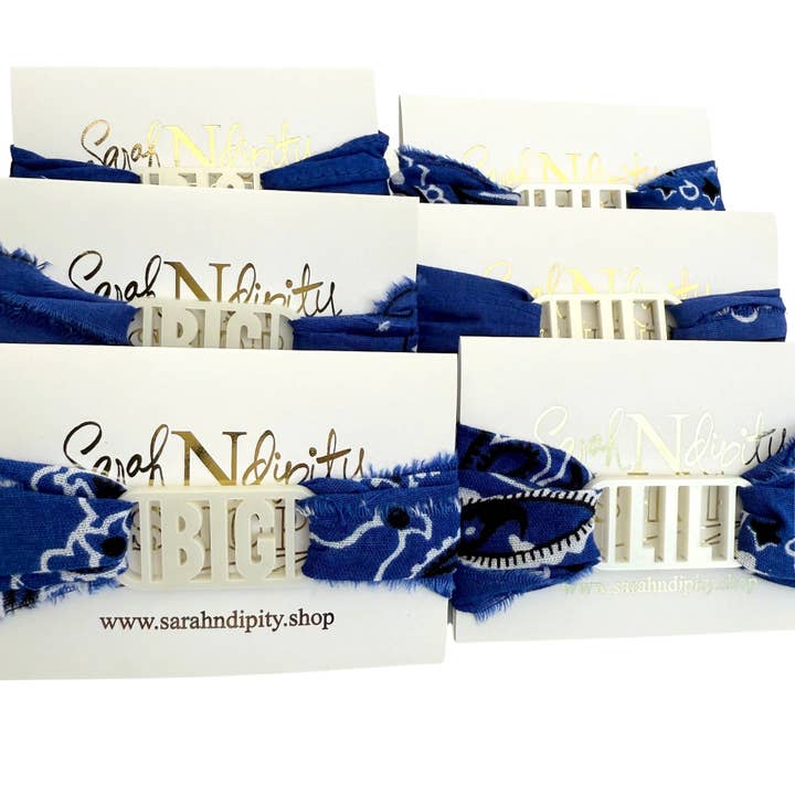 Sarahndipity Shop - Wholesale Bandana - Women's - Bandana Wrap with BIG or LIL Acrylic Slide1