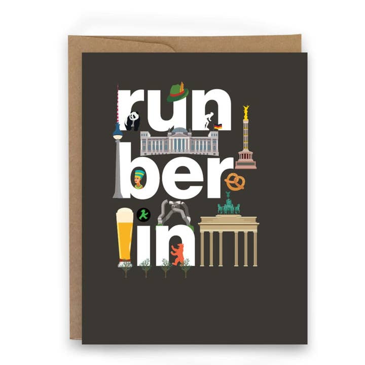 Spring Berlin (Illustrerade landmärken) - Kort för wholesale av sweaty ponytales