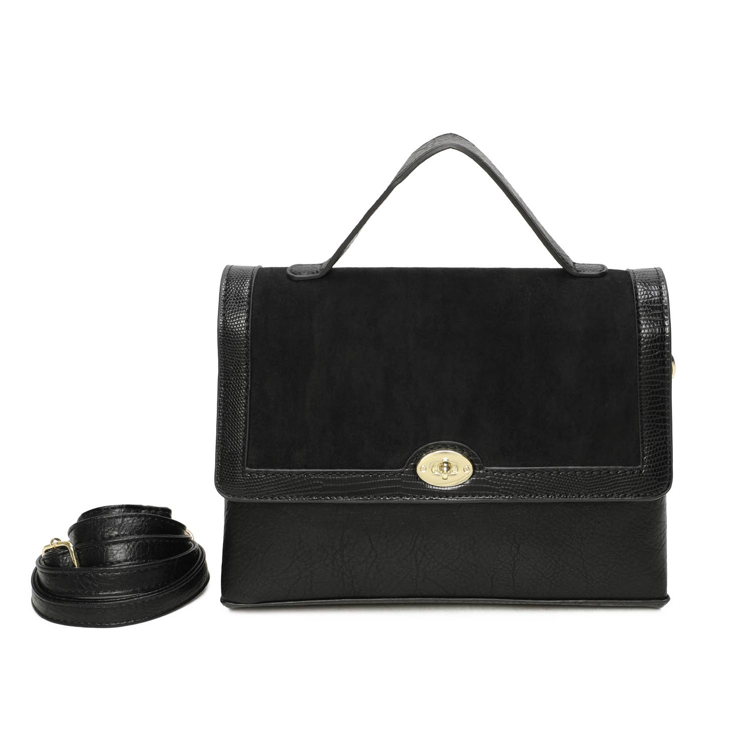 INES DELAURE - Wholesale Top Handle Bag - Women's - Handbag with 2 compartments2