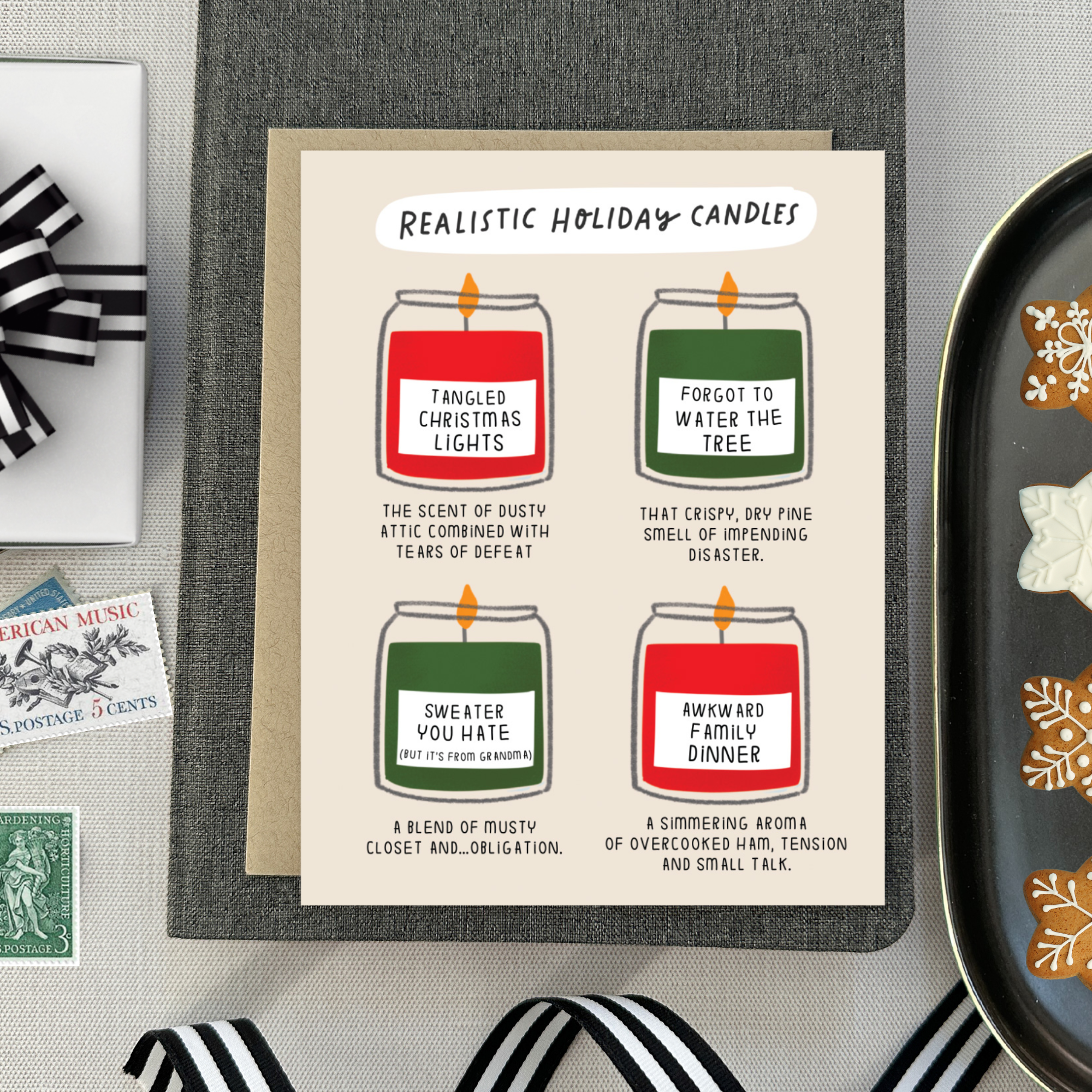 Barone and Co. - Wholesale Season's Greetings Card - Holiday Candles2