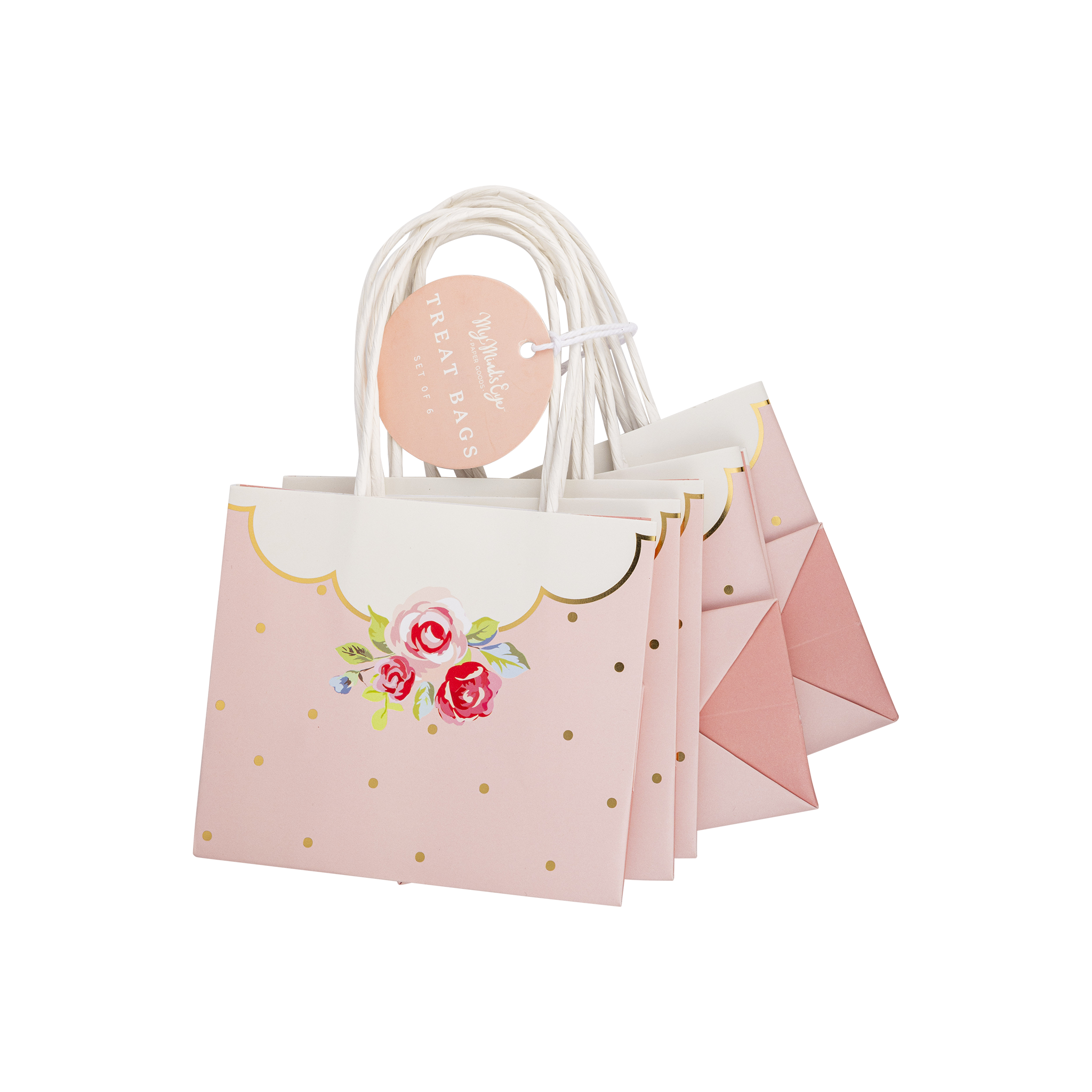 My Mind’s Eye - Wholesale Party Favor Bag/Box - PLTEA06 - Tea Party Polka Dot Treat Bags2