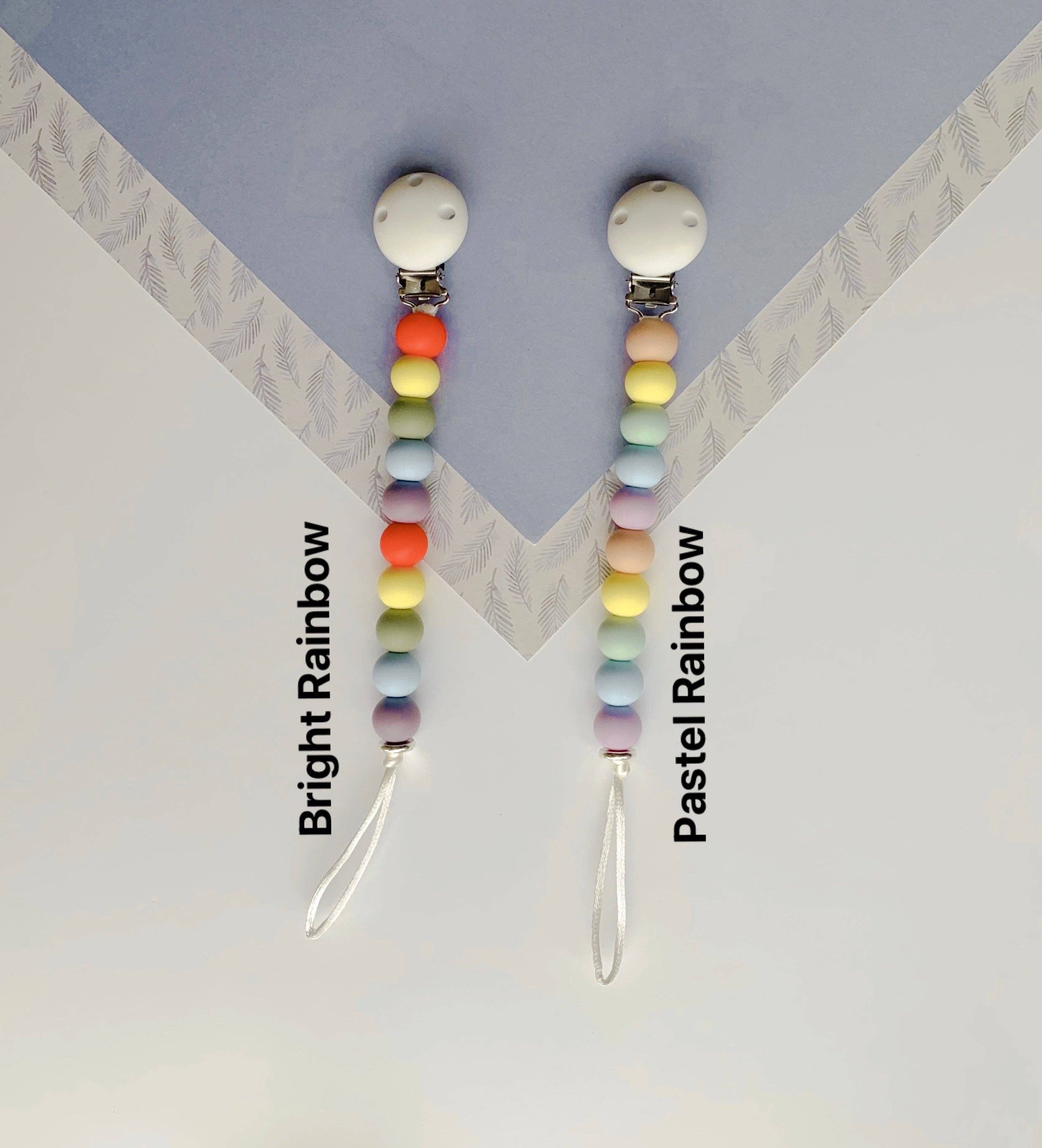 Nolah – wholesale Pacifier clip – Baby – Rainbow Dummy Clip0