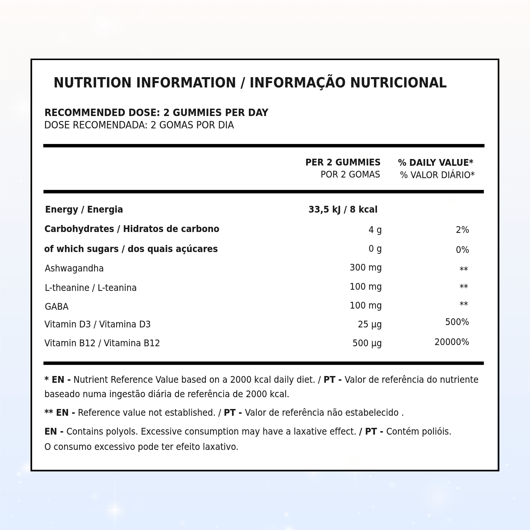 TUTTI BEAR - Venta al por mayor Suplementos/vitaminas para beber - Gomas Stress2