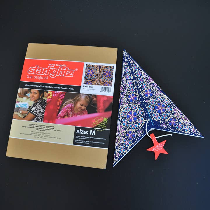 Artecnica - Wholesale Paper Lantern/Lamp - Kalea Blue Earth Friendly Starlightz