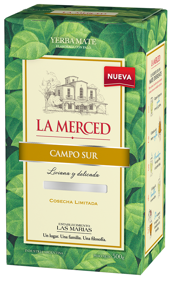 TARAGÜI - Vendita all'ingrosso Tisane salutari e depurative - La Merced Yerba Mate Campo Sur | 500 grammi0