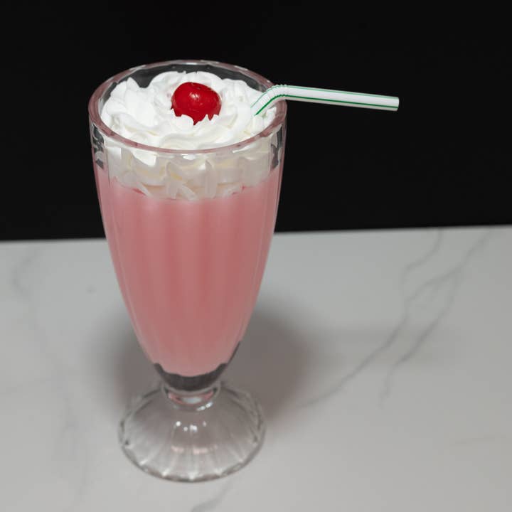 Just Dough It! Fake Foods - Wholesale Decorative tabletop object - Fake Strawberry Milkshake1