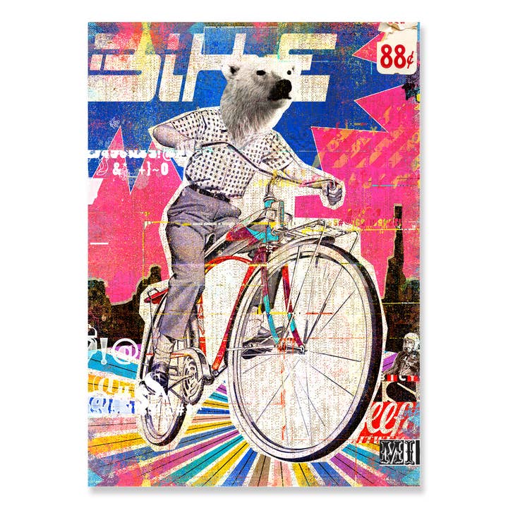 30519 Postcard 5x7 Bike for wholesale by Erthpeople