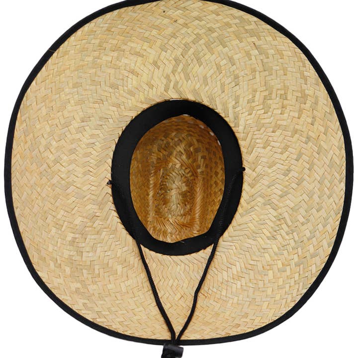 Cap Zone - Wholesale Straw Hat - Women's - Hecho En Mexico Natural Straw Wide Dome Brim Lifeguard Hat