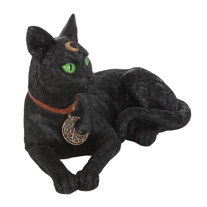 Something Different Wholesale - Wholesale Decorative Figurine - Gothic Laying Black Cat Figurine
