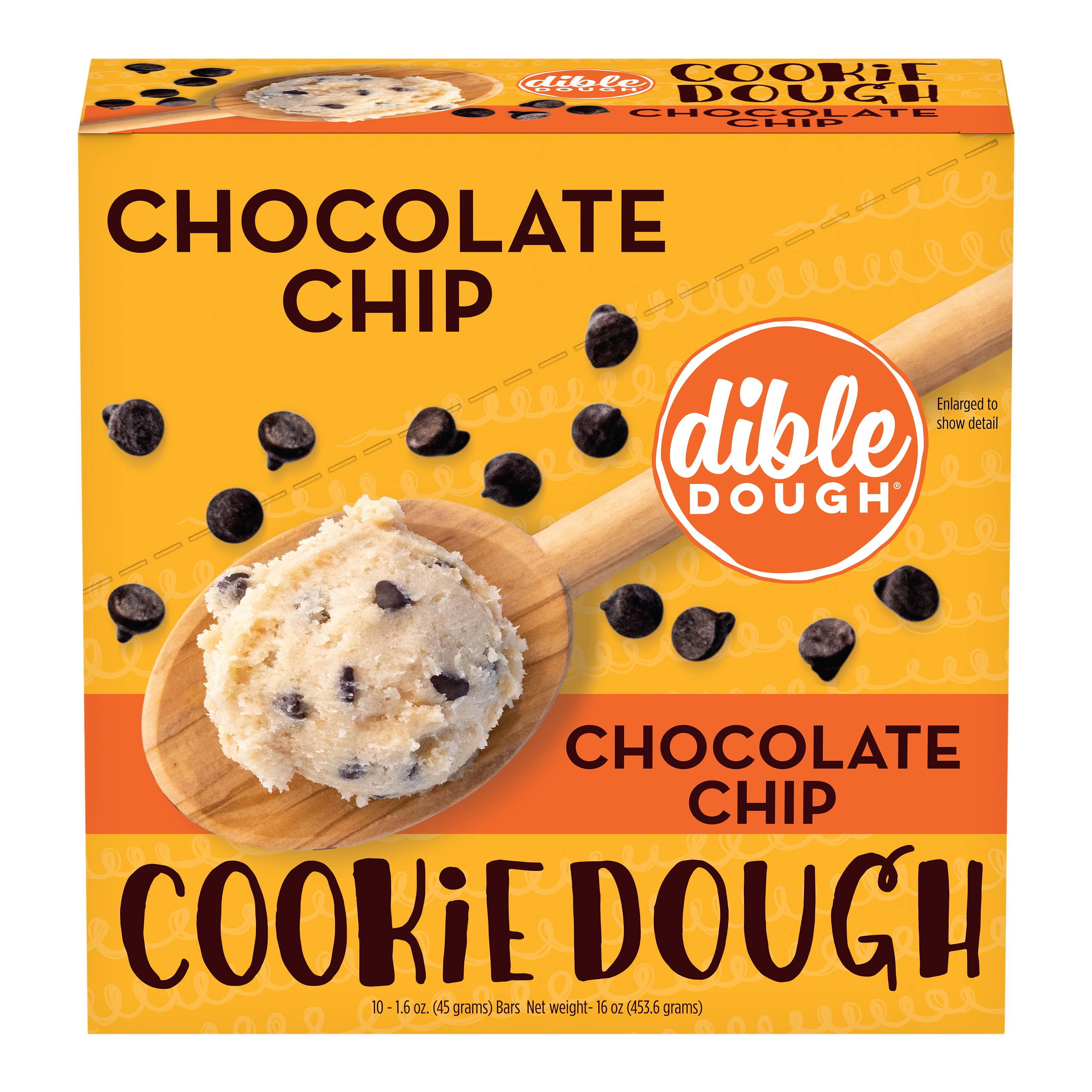 Dible Dough, LLC - Wholesale Cookie - Chocolate Chip Cookie Dough Bar 2