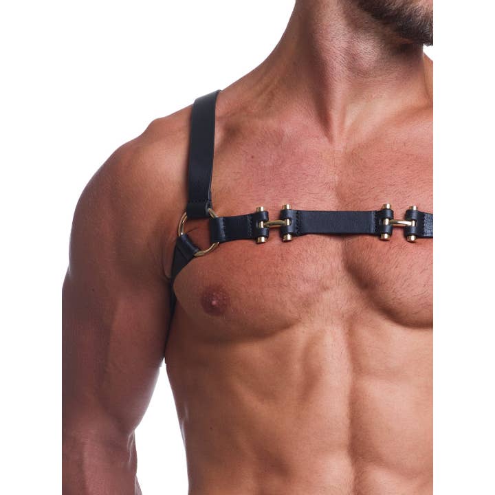 Skull & Bones - Wholesale Sex Toy - Heritage Leather Harness Black