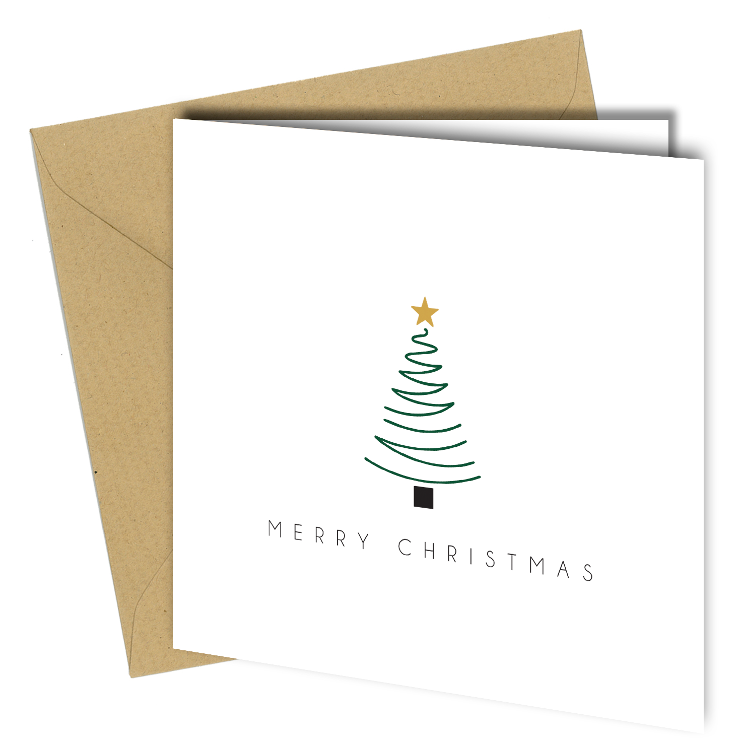 Close to the Bone Greeting Cards and Gifts – wholesale Christmas card – Minimalist Christmas Cards Set – 10 Modern Tree Designs cb195