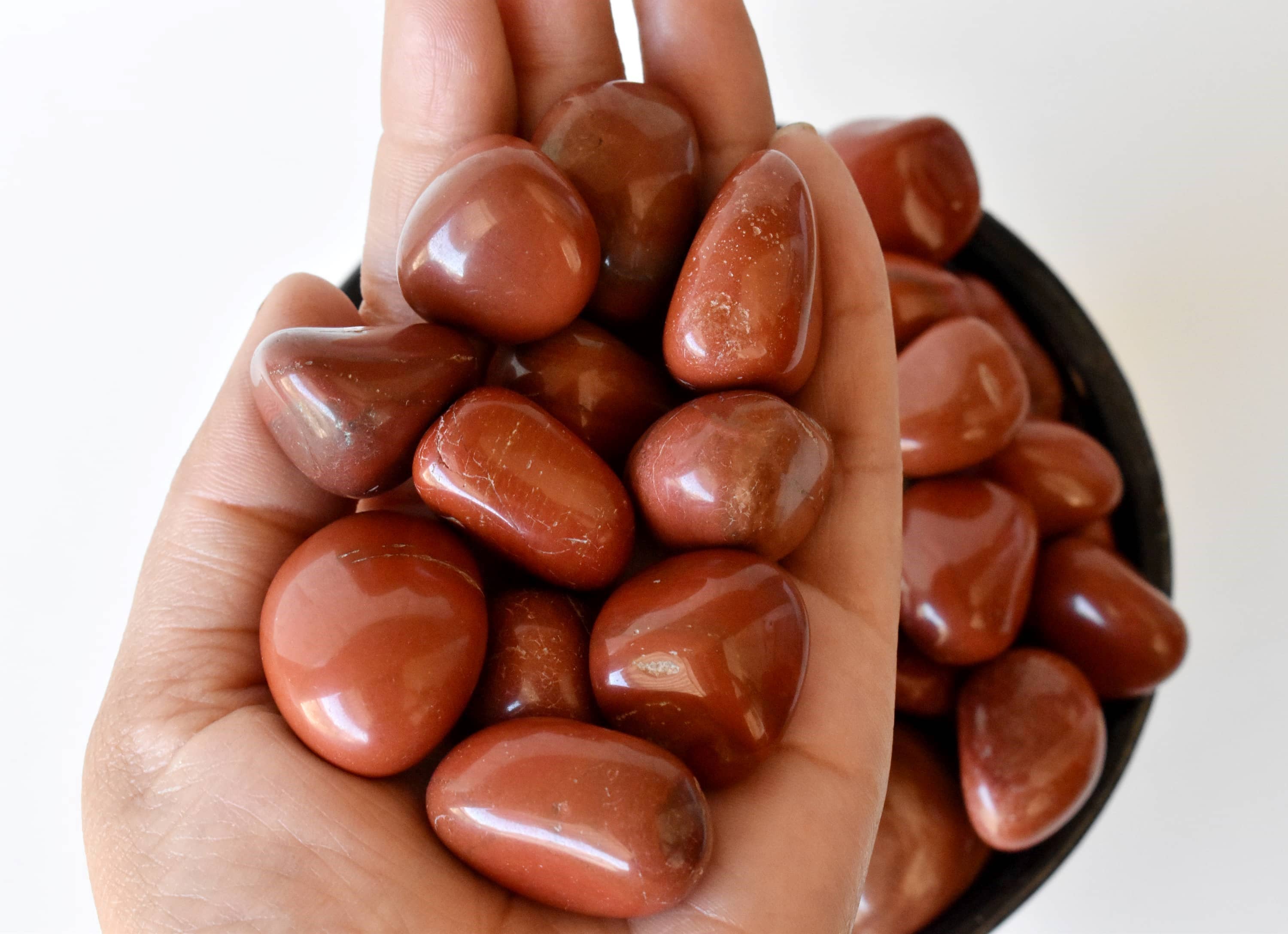Soothing Crystals - Wholesale Spiritual Stone/Crystal - 1Pc Tumbled Stones | Red Jasper | Healing Tumbled Stones7