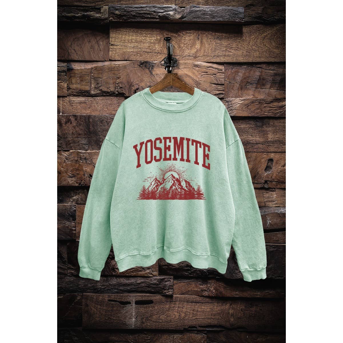VINTAGE POINT USA - Wholesale Graphic Sweatshirt - Women's - SWD385-V8518 YOSEMITE MOUNTAIN GRAPHIC MINERAL SWEATSHIRT9