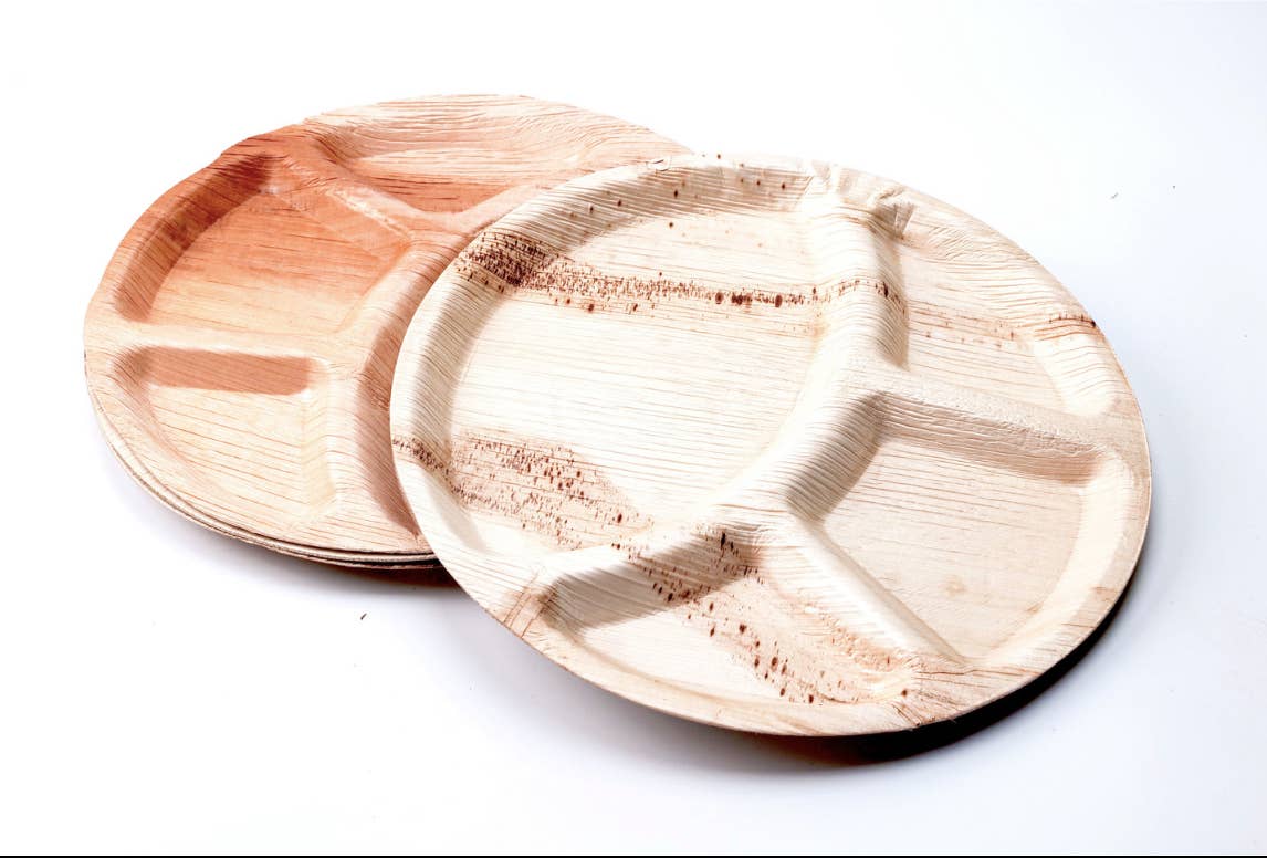 Palm Plates LLC - Wholesale Dinner Plate - 12” 4 compartment Plate-Dinner plate2