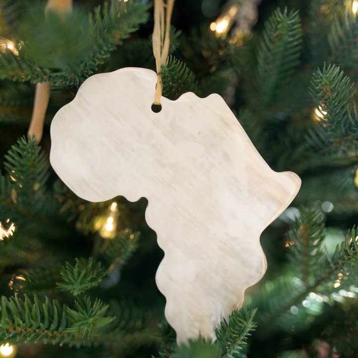 Adorno navideño de cuerno de vaca africano para venta al por mayor de Ornaments 4 Orphans
