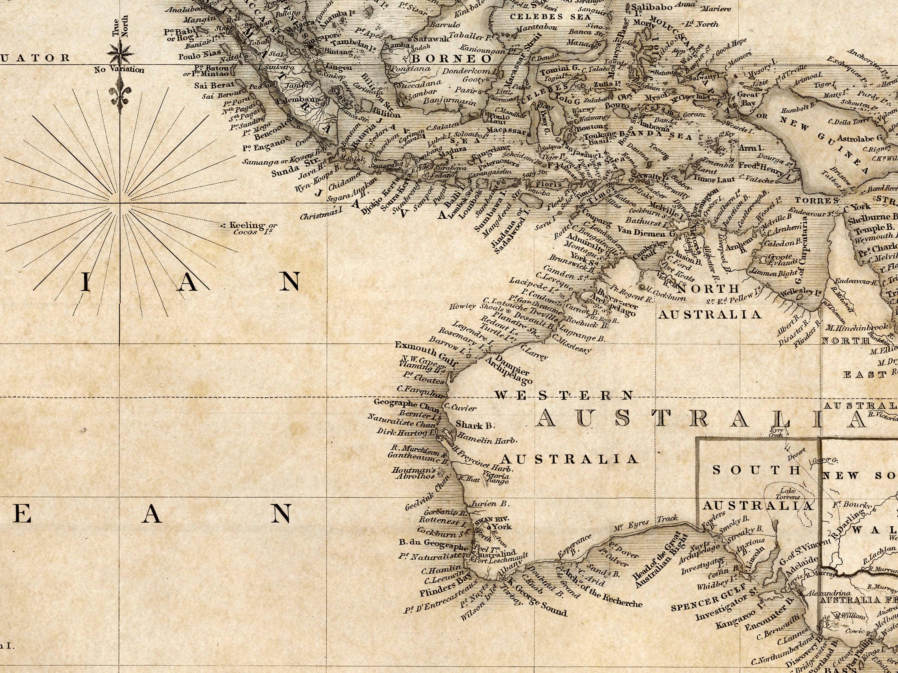 OldCityPrints - Old Maps and Posters - Wholesale Map - Big Old World Map 1849 Vintage Atlas Mercator Projection Sepia | World Map Gift World Map Print | Vintage World Map | World Map Wall Art4