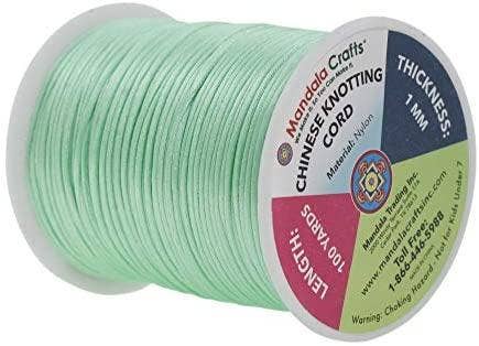 Mandala Crafts - Wholesale Craft Supplies - Mandala Crafts Satin Rattail Cord String from Nylon for Chinese Knot, Macramé, Trim, Jewelry Making39