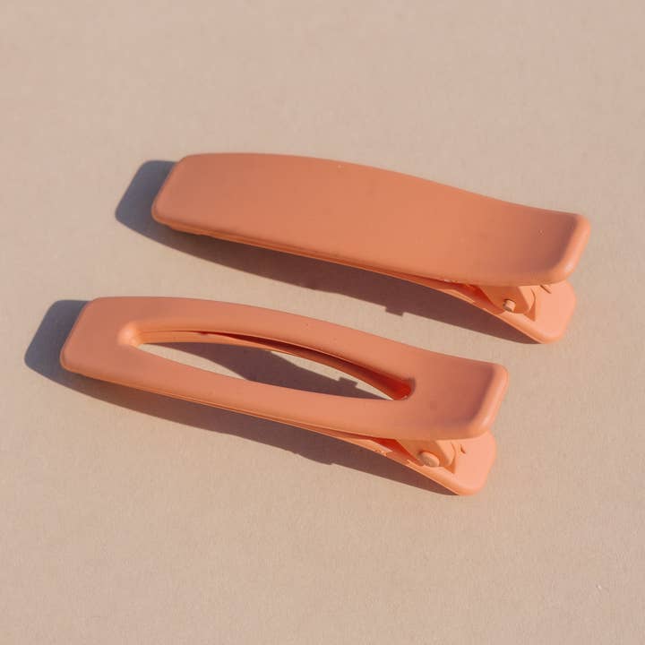 NAT + NOOR - Vente Pince à cheveux – femme - Lani | Pêche | Pince à cheveux en acrylique | Épingle à cheveux0