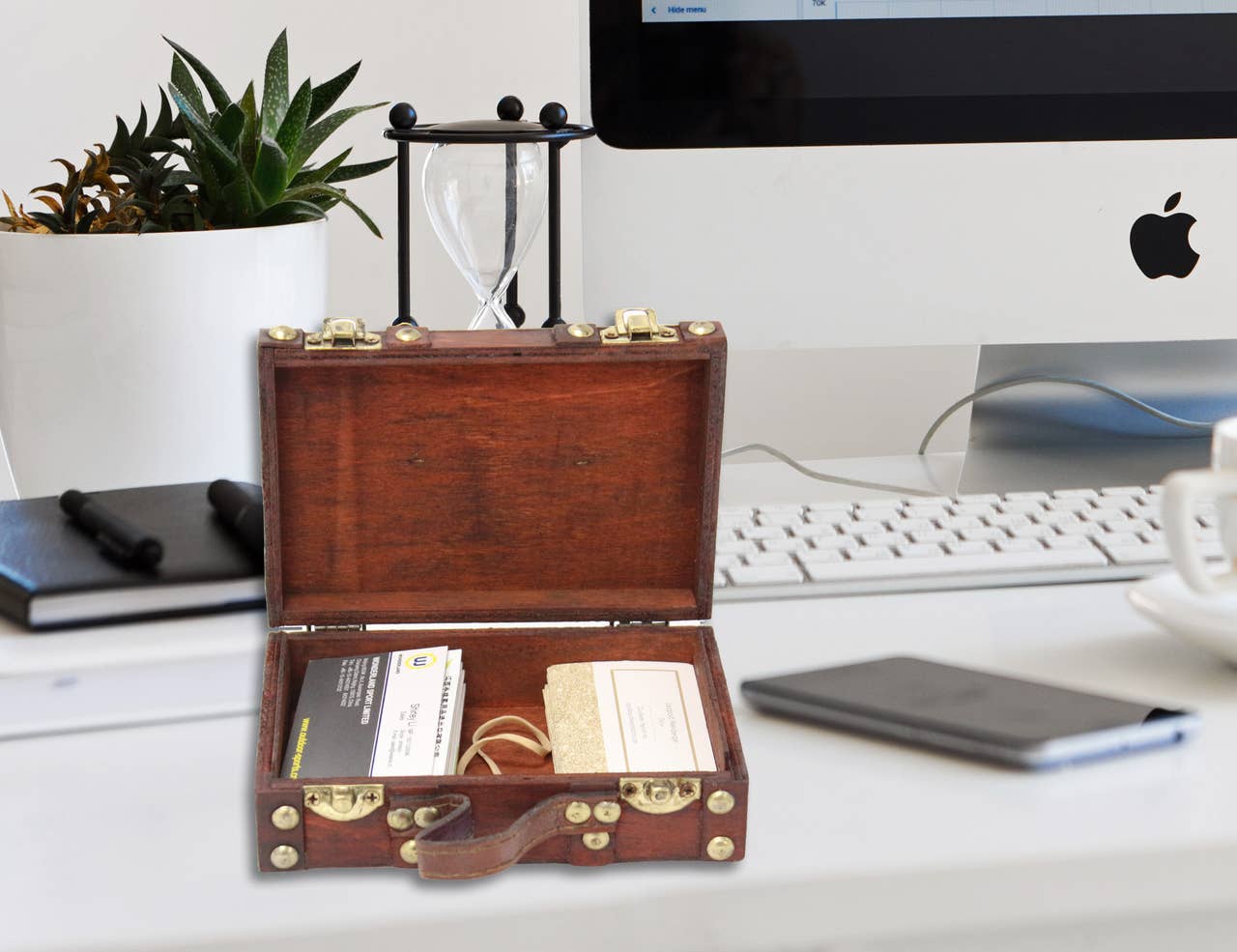 Quickway Imports - Wholesale Decorative Box - Antique Style Small Mini Suitcase1