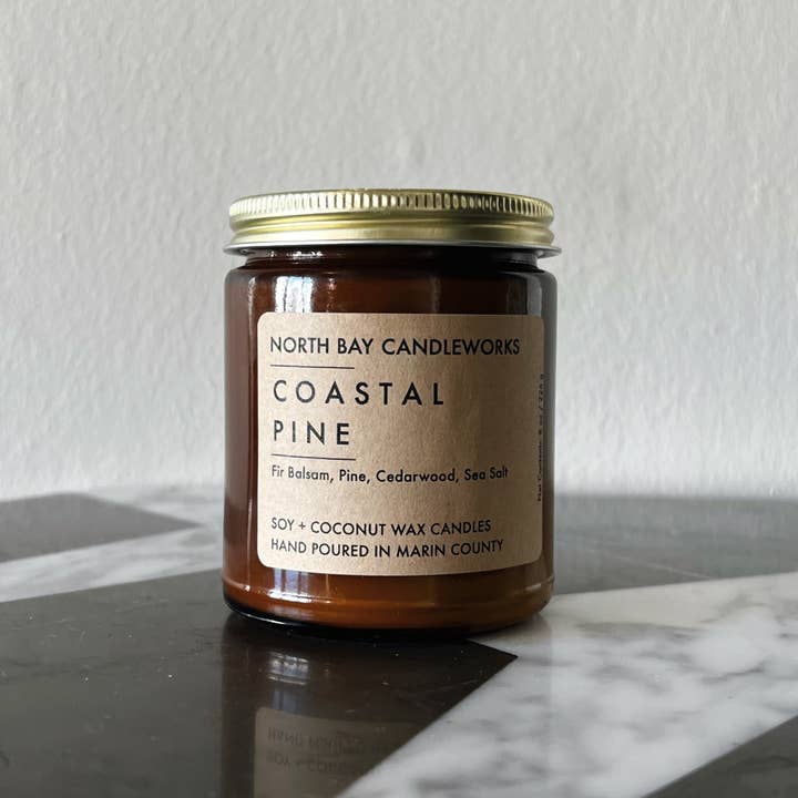 North Bay Candleworks - Wholesale Jar/Filled Candle - Coastal Pine (Standard Size, 8 oz)3