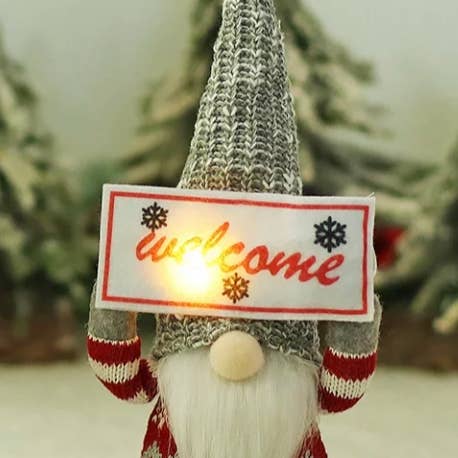 AlexisandGreenberg - Wholesale Christmas Decoration - A & G Gnomes Elf Light Up Welcome Home Gnome
