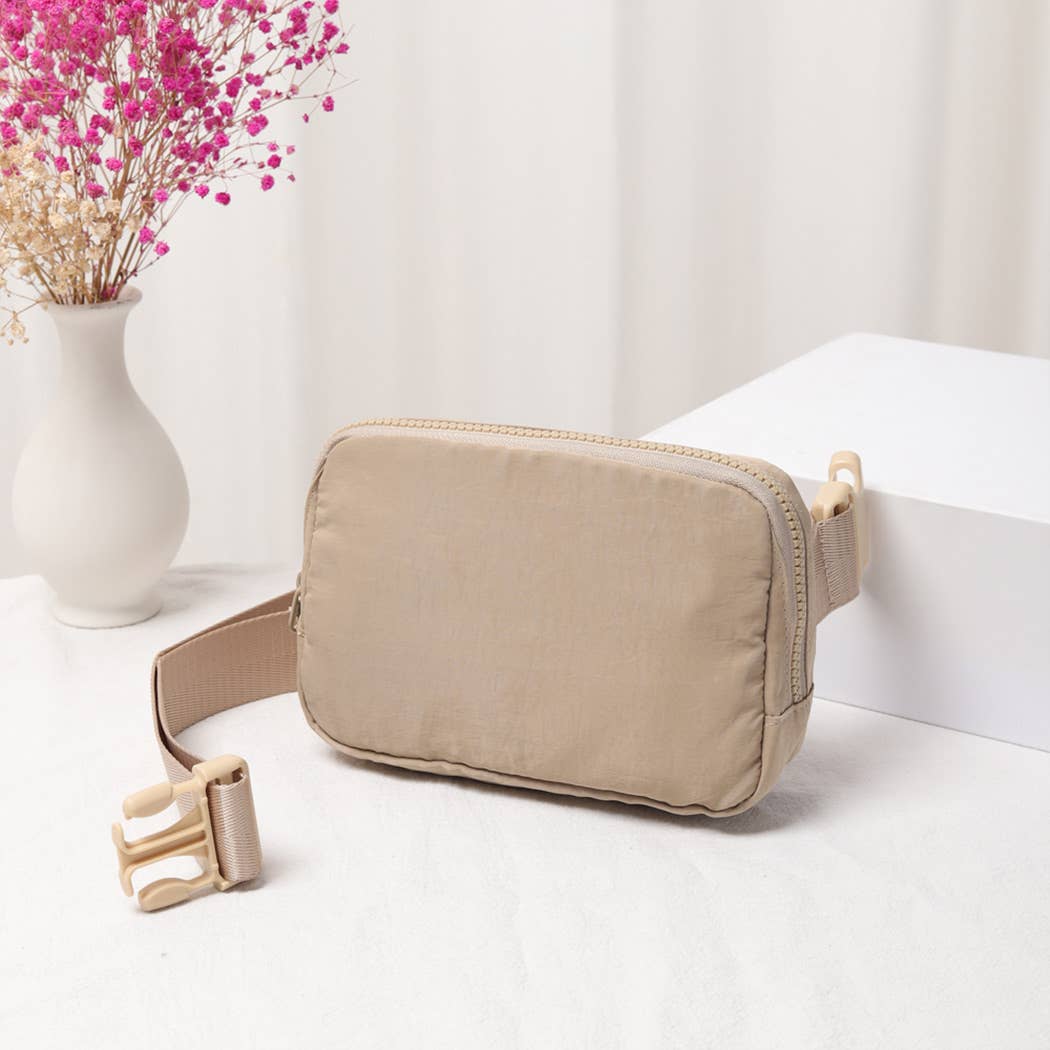 Fashion City - Wholesale Belt Bag - Women's - Water-Resistant Mini Sling Belt Bag-Light Colors12