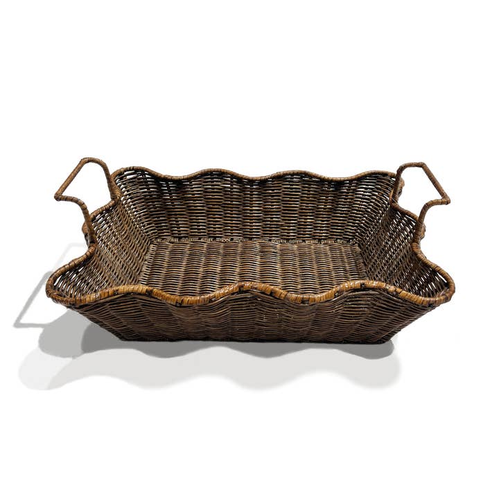 Matahari - Wholesale Decorative Tray - Small Scalloped Tray0