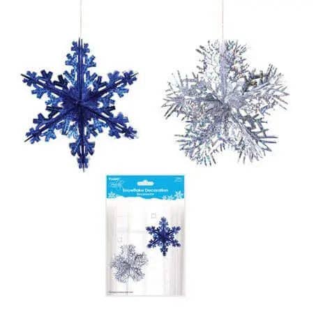 Party Expo, LLC - Vendita all'ingrosso Set di decorazioni  - Fiocco di neve da appendere con ologramma 3D da 30,5 cm0