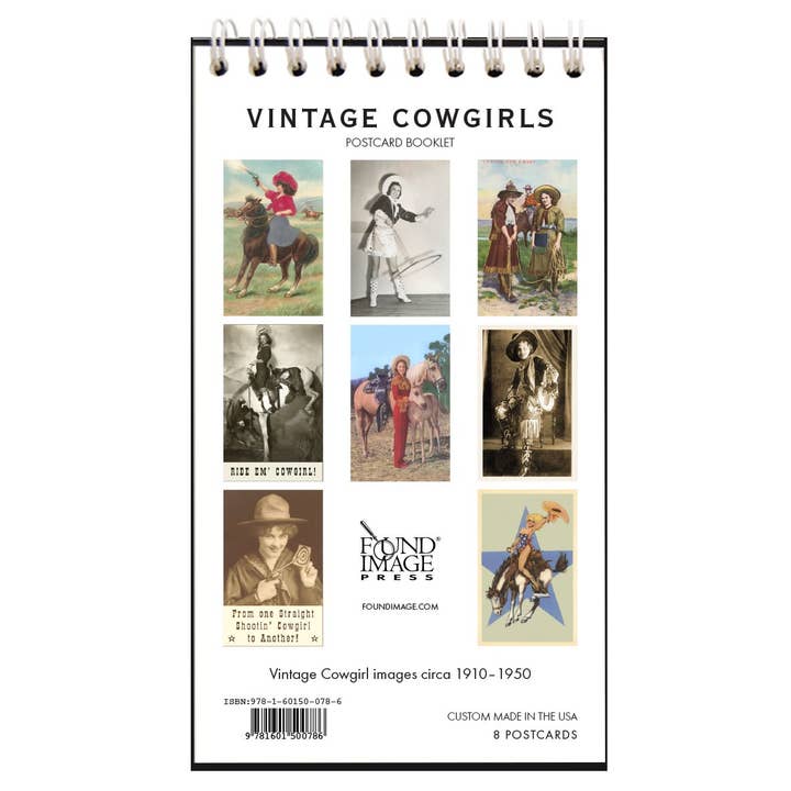 Found Image Press - Wholesale Postcard Set - VINTAGE COWGIRLS Postcard Booklet1
