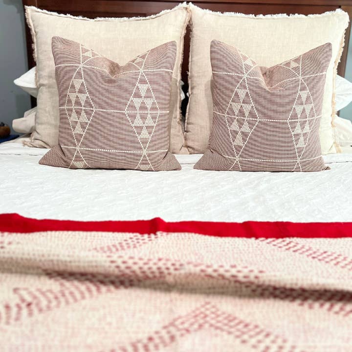 Terracotta base Pattern in Off White Arizona Pillow Cover for wholesale on Faire4