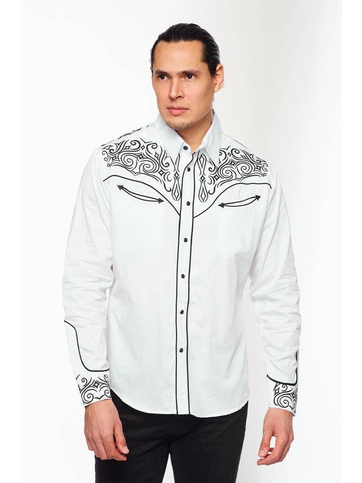 Rodeo Clothing – wholesale Skjortor – Herr – RODEO Västra broderier Cowboy Outfit Skjortor för män