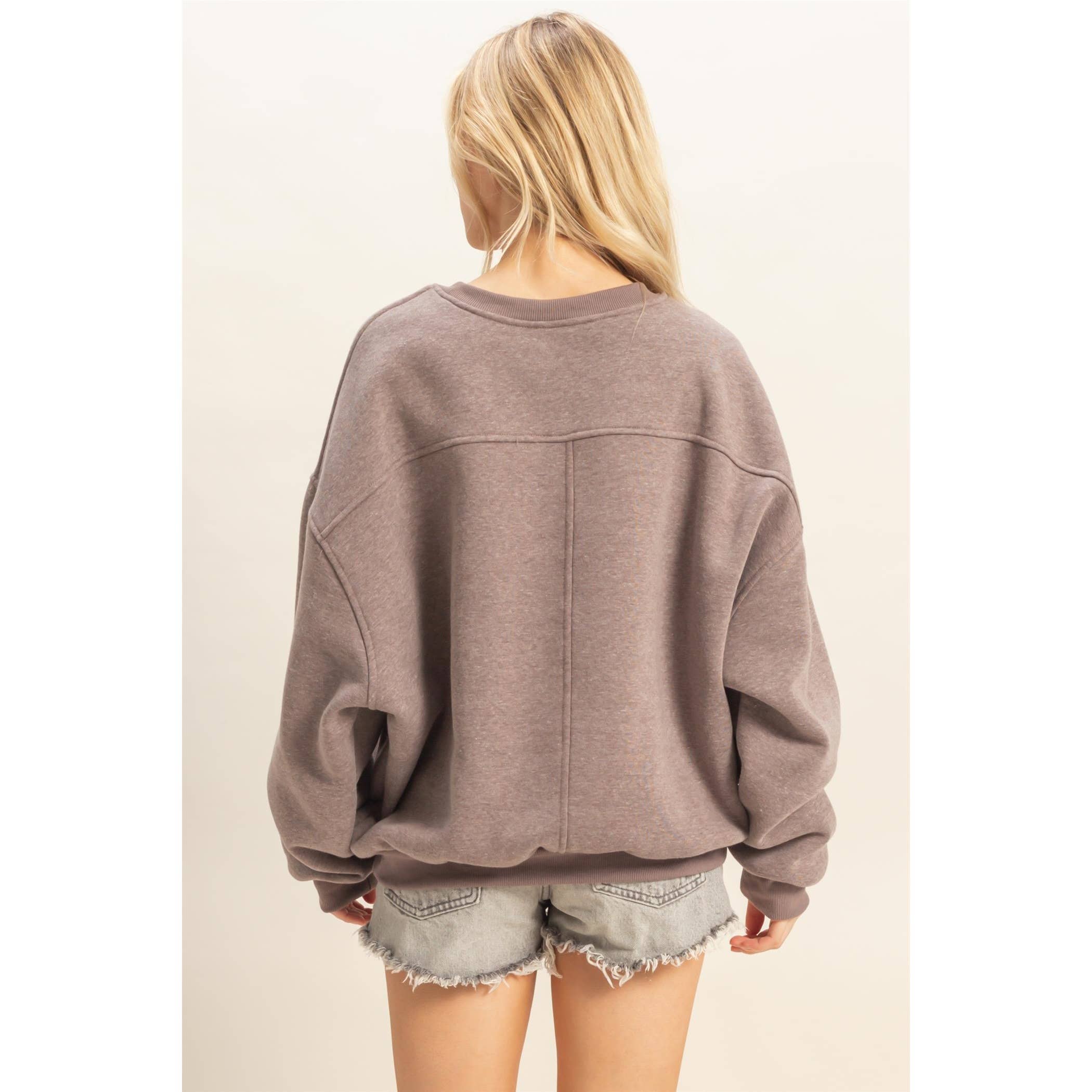 HYFVE - Wholesale Sweatshirt - Women's - Crew Neck Oversized Sweatshirt5