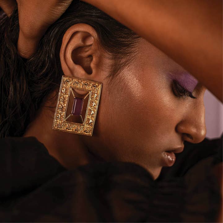 BOUCLES D'OREILLES KAMEL pour la vente par Dhwani Bansal