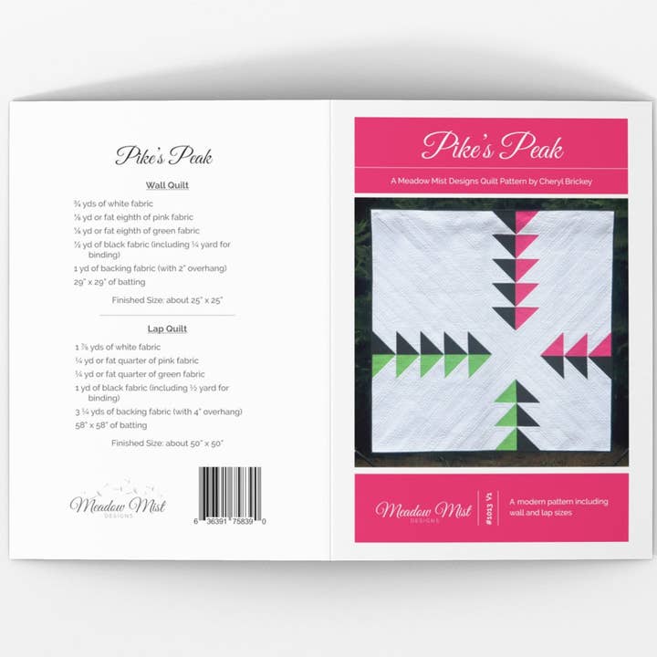Pike's Peak - Printed Pattern for wholesale by Meadow Mist Designs