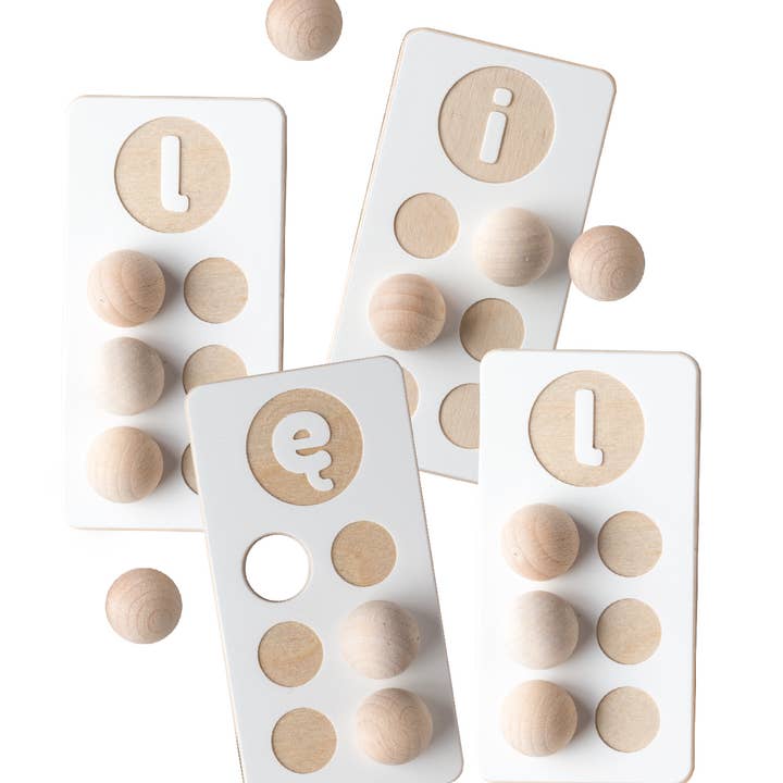 milin – wholesale Wood toy – Child – Braille and latin alphabet, wooden toy, different languages