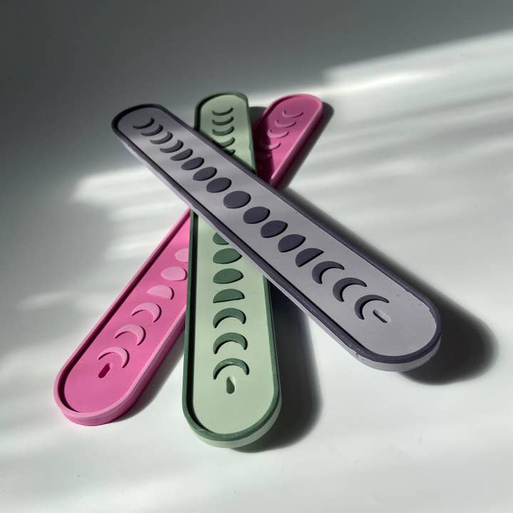 AlphaGrayArt - Wholesale Incense Holder - Jesmonite Moon Phase Incense Holder5